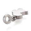 Non-Tarnish 304 Stainless Steel Charms STAS-F259-012P-3