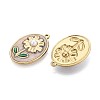 304 Stainless Steel Enamel and ABS Imitation Pearl Pendants STAS-T068-86A-2