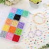 3000Pcs 15 Colors Baking Paint Glass Seed Beads SEED-SP0001-06B-3