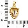 Brass Micro Pave Cubic Zirconia Pendants KK-P303-05G-3