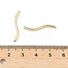Brass Curved Tube Beads KK-Z118-03G-3