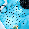 Opaque Solid Color Glass Beads Strands EGLA-LT0001-04B-3