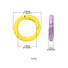 10Pcs Spray Painted Alloy Spring Gate Rings FIND-YW0001-56-4