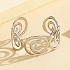 304 Stainless Steel Cuff Bangles for Women BJEW-D384-02P-1