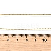 1MM Brass Boston Link Chain Adjustable Slider Necklaces NJEW-M108-31G-3
