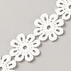 Polyester Lace Ribbon OCOR-WH0111-138E-1