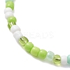 7Pcs Dyed Synthetic Turquoise & Electroplate Non-magnetic Synthetic Hematite Beads Stretch Bracelets BJEW-JB13428-6