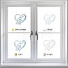 Waterproof PVC Colored Laser Stained Window Film Adhesive Stickers DIY-WH0256-048-4