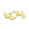 Rack Plating Brass Micro Pave Clear Cubic Zirconia Pendants KK-C011-29G-3
