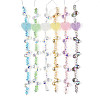 Electroplate Glass and Acrylic Rhinestone Beads Strands MAK-T011-07G-1