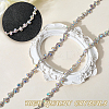 S-shaped Glass Rhinestone and Iron Cup Chains DIY-WH20032-25S-02-5