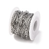 Tarnish Resistant 304 Stainless Steel Paperclip Chains CHS-L022-02P-3