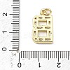 Brass Micro Pave Cubic Zirconia Pendants KK-V014-01G-02-3
