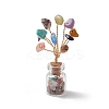 Natural & Synthetic Gemstone Chips Tree of Life Decorations AJEW-JD00016-2