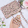 15 Yards Flower Polyester Embroidery Lace Ribbon OCOR-WH0070-77E-3