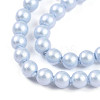Baking Paint Pearlized Glass Pearl Bead Strands HY-N002-3mm-C04-4