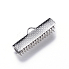 Tarnish Resistant 304 Stainless Steel Ribbon Crimp Ends LS-STAS-N0013-05P-2