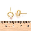 925 Sterling Silver Clear Cubic Zirconia Ring Stud Earrings EJEW-L300-09G-5