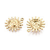 304 Stainless Steel Sun Pendants STAS-T069-28G-2