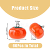60pcs Autumn Theme Resin Imitation Food Pendants RESI-DC0001-26-2