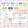 DIY Angel Resin Rhinestone & Alloy Bookmarks Making Kits DIY-SC0027-21-2