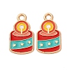 Christmas Alloy Enamel Pendants ENAM-K080-01D-G-1
