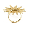 Ion Plating(IP) Textured Sun 304 Stainless Steel Adjustable Rings for Women LS-RJEW-H231-01G-3