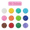 2400Pcs 12 Colors Eco-Friendly Transparent Acrylic Beads TACR-YW0001-97-2