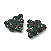 Christmas Tree Polymer Clay Rhinestone Beads CLAY-NH0001-14H-3