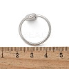304 Stainless Steel Heart Cuff Rings for Women RJEW-A063-01D-P-3