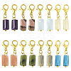 16Pcs 8 Colors Natural Gemstone Pendant Decorations HJEW-YW00209-1
