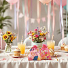 50Pcs Heart Printed Organza Bags OP-TADJ0001-01G-7