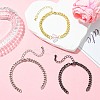 3Pcs 3 Colors Brass Cuban Link Chain Bracelet Making FIND-CJ0004-99-5