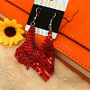 Sparkle Alloy Sequins Dangle Earrings for Women NE0138-2-1