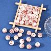 Handmade Printed Porcelain Beads X-PORC-Q202-12mm-1-5
