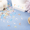 120Pcs 6 Colors Resin 3D Moon Cabochons MRMJ-TA0001-31-6