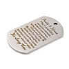 Non-Tarnish 201 Stainless Steel Pendants STAS-L079-18P-2