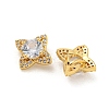 Rack Plating Brass Micro Pave Cubic Zirconia Charms KK-G513-03G-2