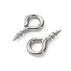 Tarnish Resistant 304 Stainless Steel Screw Eye Pin Peg Bails X-STAS-Q224-03A-4