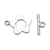 Flower Tibetan Style Alloy Toggle Clasps LS-A0977Y-1