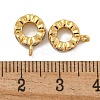 Rack Plating Brass Micro Pave Clear Cubic Zirconia Charms KK-U030-01G-2