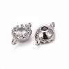 Flower Brass Micro Pave Cubic Zirconia Links LS-X-ZIRC-L054-09P-NR-3