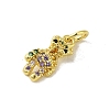 Real 18K Gold Plated Brass Pave Colorful Cubic Zirconia Pendants KK-M283-06C-02-2