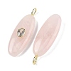 Natural Rose Quartz Pendants G-D357-02E-2
