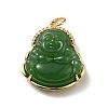 Natural Dyed Jade Pendants KK-C242-06G-03-1