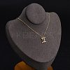 925 Sterling Silver Colorful Cubic Zirconia Constellation Pendant Cable Chain Necklaces for Women STER-R009-01G-04-3