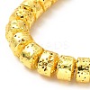Electroplated Natural Lava Rock Beads Strands G-G984-12G-3