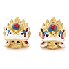 Alloy Enamel European Beads ENAM-M008-27G-1