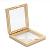 Square Transparent PE Thin Film Suspension Jewelry Display Box CON-D009-01A-01-3