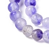 Dyed Natural White Jade Beads Strands G-T140-4mm-A09-4